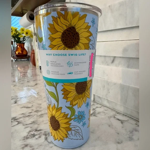 (NWT) Swig Life Sunkissed 22oz Tumbler 🌻 - Picture 7 of 9